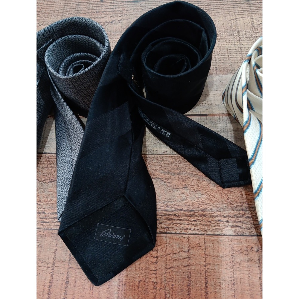 Brioni Luxury Neckties Lot Of 3 Multicolor - Picture 13 of 14